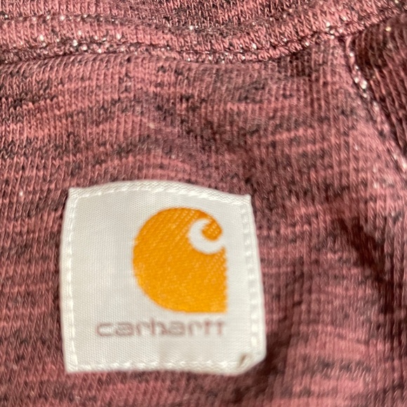 Carhartt Women's Burgundy & Black Hoodie - Picture 3 of 7